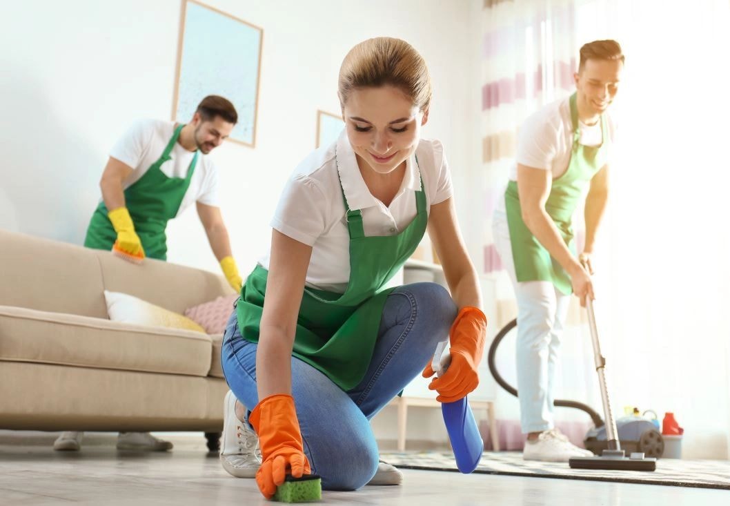Ding Dong Cleaning Services residential cleaning team in Sydney home